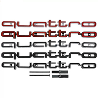 for Audi ABS Car Accessories Quattro Logo RS3 RS5 A6 RS4 RS6 A7 A8 Q3 Q5 RS7 A3 A4 A5 Q7 S3 S7 Front Grille Emblem Badge Styling
