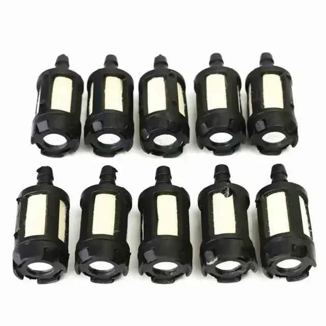 10 Pack Universal Fuel Filter for Gas oline Garden Equipment, Ideal for Grass Trimmers and Chainsaws