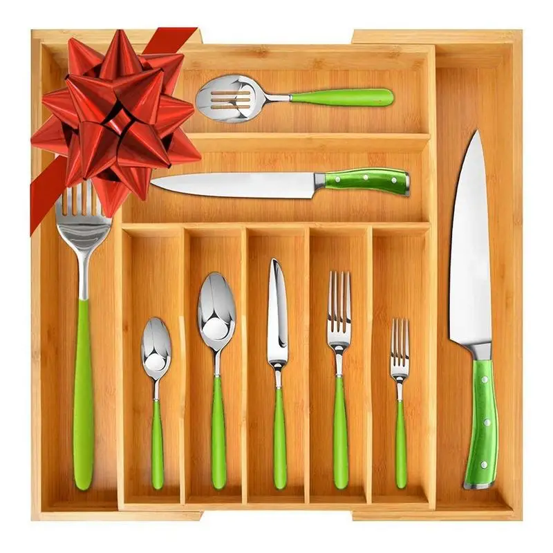 

Органайзер для столовых приборов Регулируемый с 9 отделениями