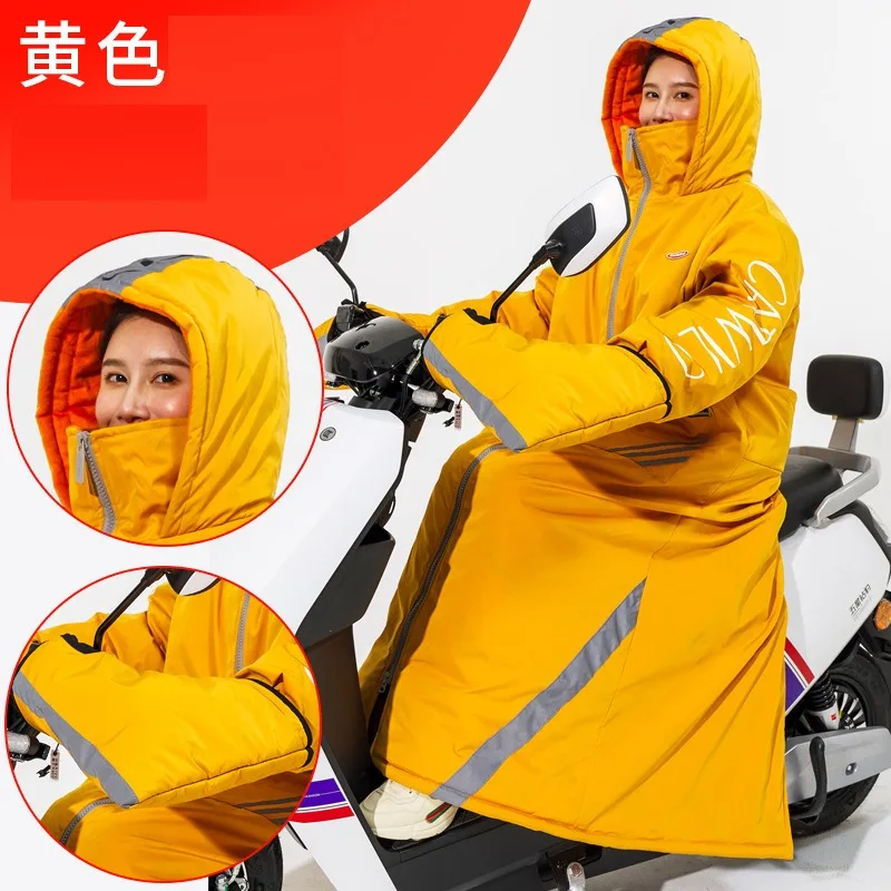 Electric Motorcycle Jacket Winter Windproof Waterproof Warm Snowmobile Jackets Riding Cold-proof Suits 라이딩 방한복