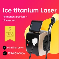 2024 High Power Diode Laser Hair Removal Device Epilator Triple Wavelength Diode Laser Machine Permanent Hair Removal Depliation