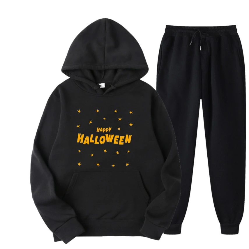 

2025 Yellow English accent print suits Men Casual Graphic Hoodies Spring And Autumn Street Wear Comfortable Pullover Sweatshirt