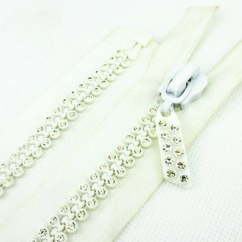 

10 # 70 80 90 см алмазная молния черный белый одинарный открытый свадебный костюм куртка меховое пальто ремонт портной швейные материалы