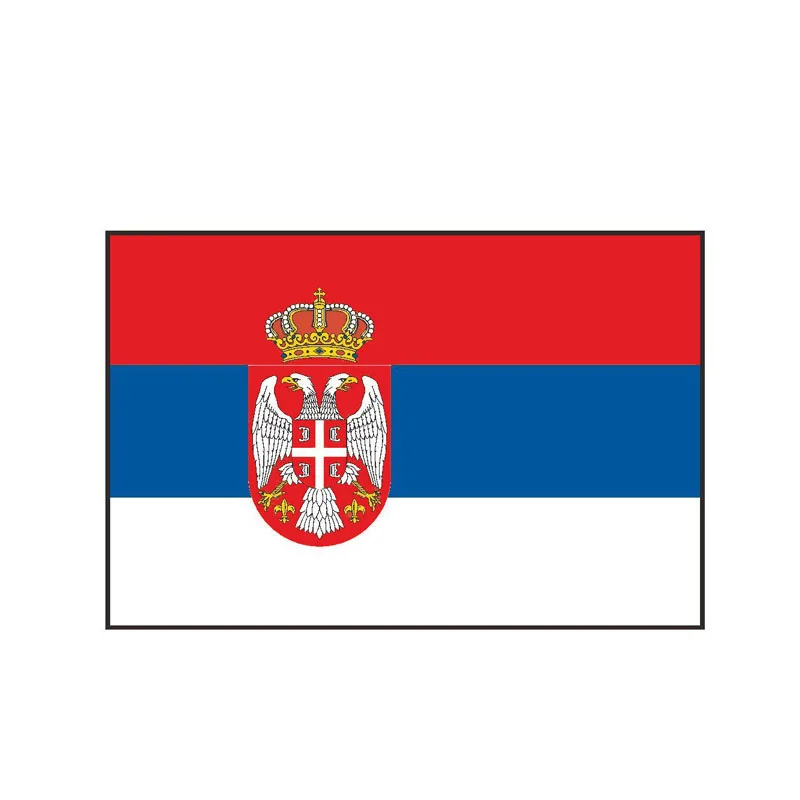 F383# Car Sticker Serbia Flag Waterproof Vinyl Decal Car Accessories Pegatinas Para Coche DIY Car Styling