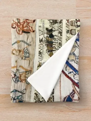 Bayeux-tapeten, Slaget vid Hastings, Normandiska riddarnas hästrygg, filt, sängkläder, sängkläder, mode, soffor, filtar 6 best sales Scrat-istiden - №4