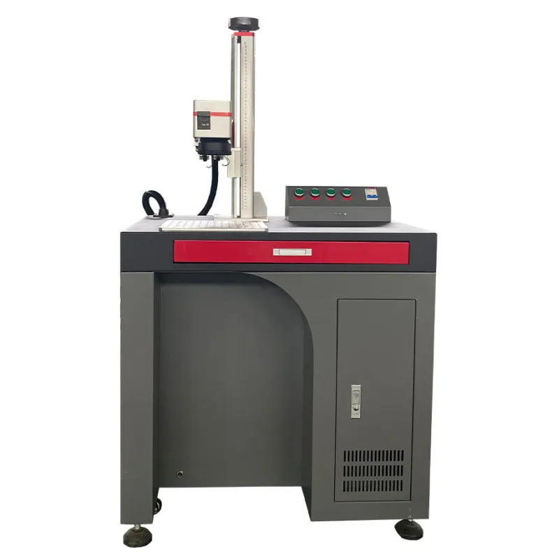 

3d 30w 100w Fiber Laser Marking Machine With Camera Visual Positioning For Ceramic Metal Lighter Metal Barcode Engraving