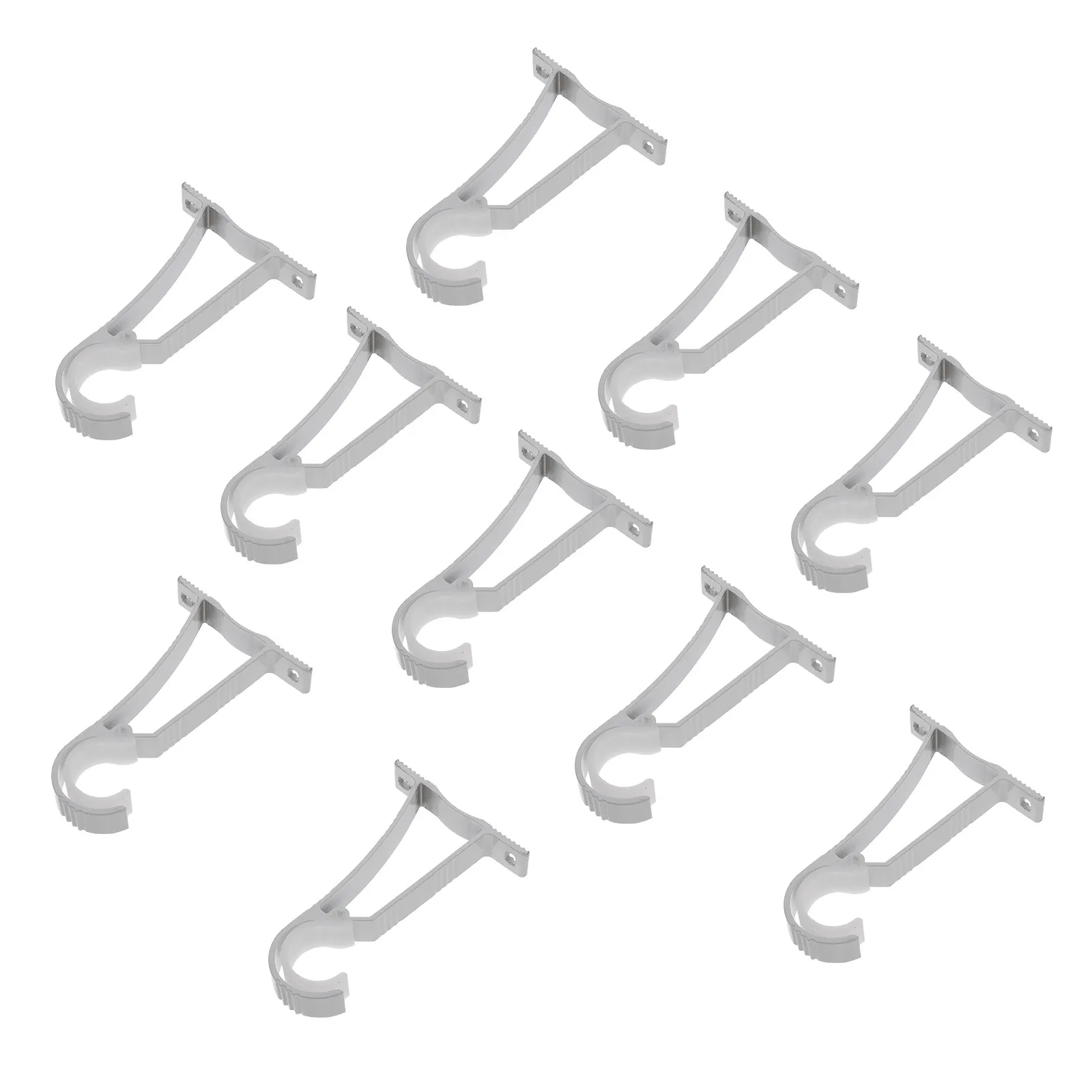 

10 шт. аксессуаров для штор: современные простые кронштейны из алюминиевого сплава для установки карнизов в доме, офисе, отеле