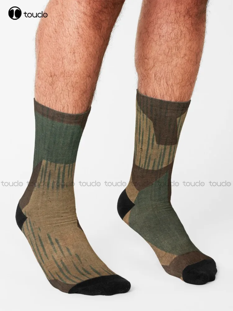 Splintertarn German Ww2 Camouflage (Version 2) Socks Dance Socks 360° Digital Print New Popular Comfortable Best Girls Sports