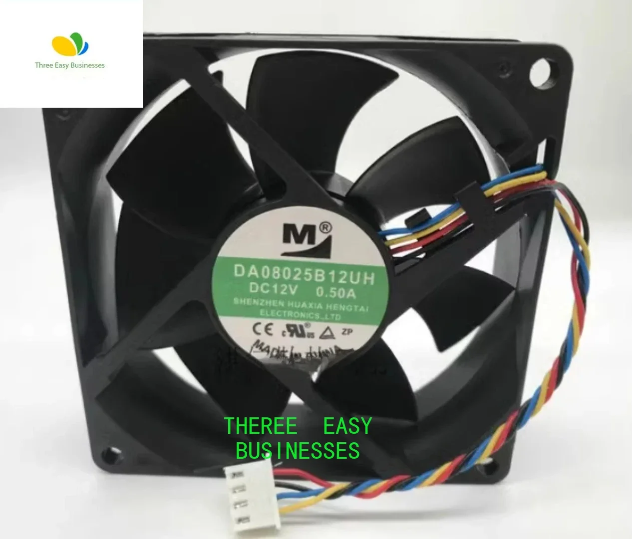 

8025 DA08025B12UH DC12V 0,50A 80*80*25MM 8CM 4-проводной вентилятор