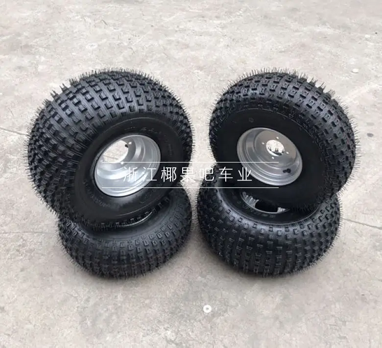 

20X7-8 22X11-8 Inch Square Tire with Wheel Hub Set for Buggy Quad Bike 50cc 110cc 150cc 200cc Cargo ATV Go kart