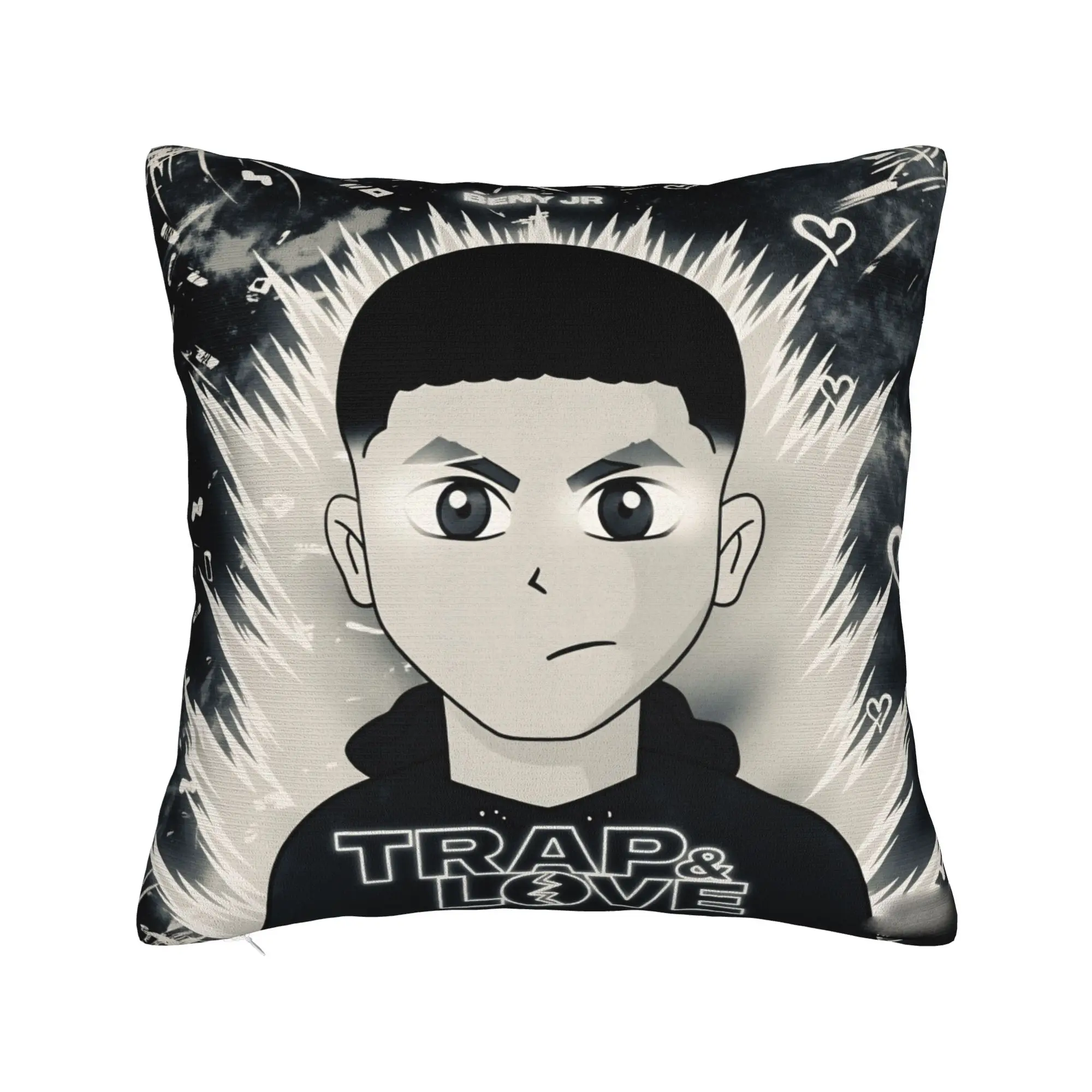 Rapper B-BENY JR Album Cover Pillow Cover  Print Cushion Cover Funny Pillow Case For Living Room Bed Chair