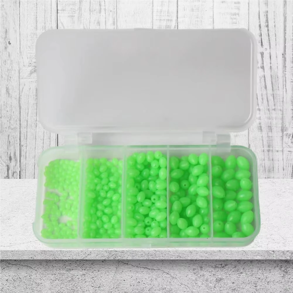 375 قطعة/المجموعة ليلة مضيئة الصيد الخرز الصلب الديدان الناعمة توهج الصيد البحري إغراء الطعم العائمة تعويم أدوات صيد السمك اكسسوارات