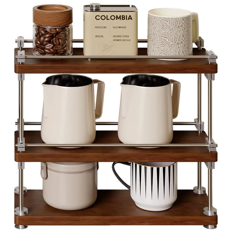 Cup storage rack Dining table Bar side cabinet DIY optical shaft rack