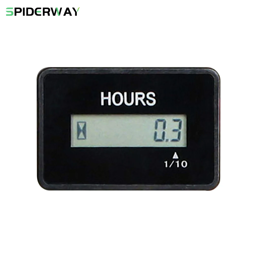 Digital LCD Hour Meter DC 9-60V for Forklift Trucks Yamaha EZGO Golf Cart Scooter Car Boat Vehicle SPHTR8863 Hourmeter