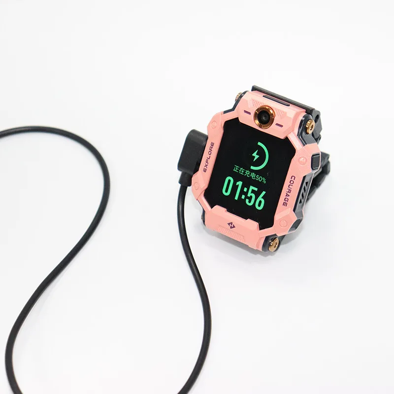 Cargador de Cable de carga rápida USB magnético negro de 100cm para reloj de teléfono para niños pequeños y genios Y01/Z1Y/Z2S/Z3D/Z6/Z6S/Z7/Z7A