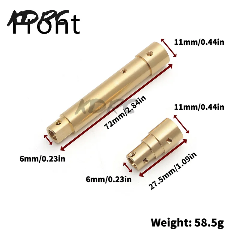 SCX10 pro Upgrade Parts Brass Steering Knuckle C Hub Carrier Axle Tube Link Mount Differential Cover for Axial RC Car