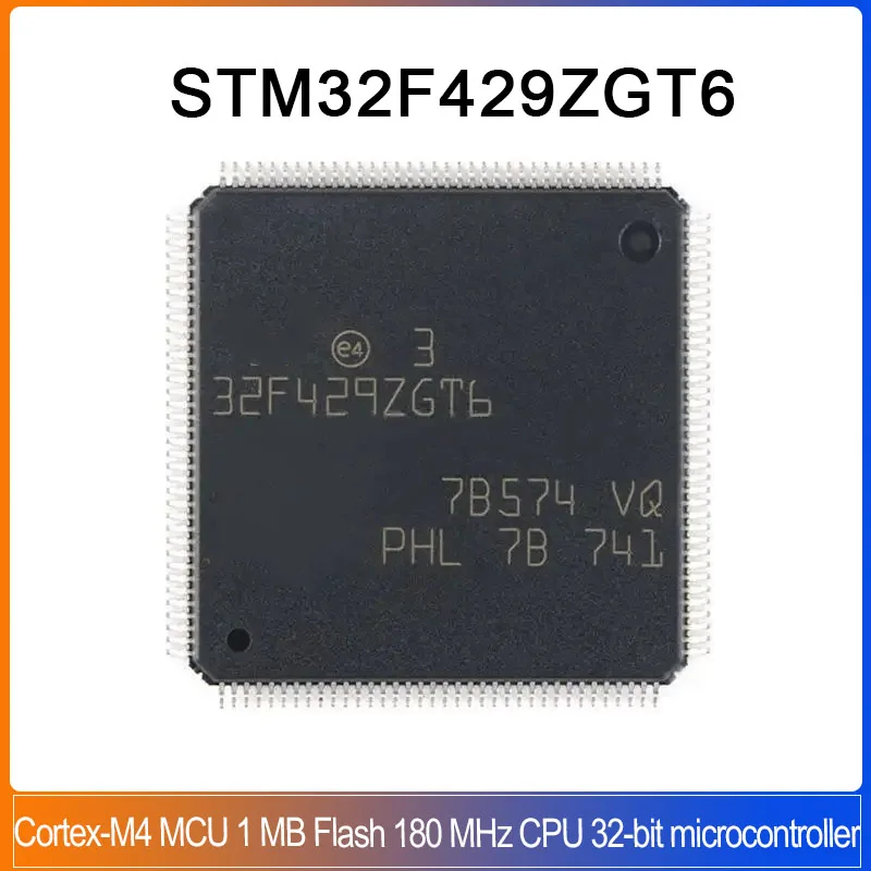 5/1PCS STM32F429ZGT6 LQFP-144 STM32F429 ZGT6  STM32 ARM Cortex-M4 32-bit microcontroller MCU