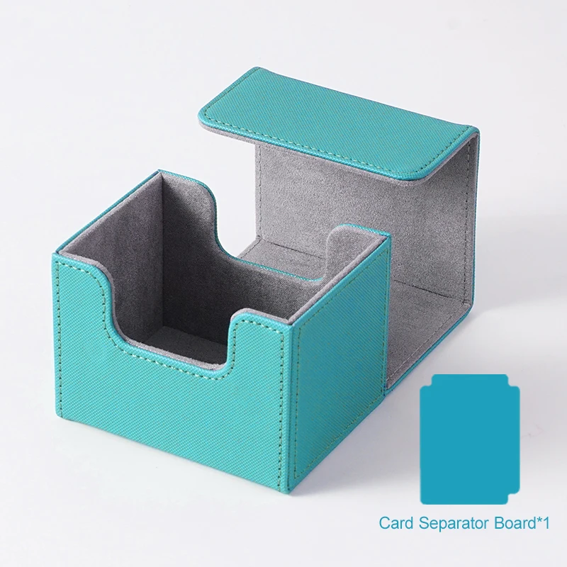 Boîte de rangement pour cartes à collectionner, pour boîte de deck Commander MTG, pour boîte de rangement magnétique en cuir pour cartes pkm, compatible avec les cartes TCG CCG  26