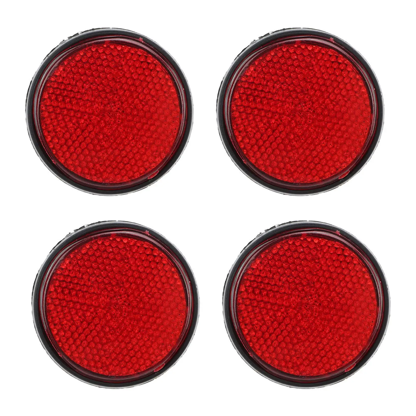 

Reflective Warning Reflector 2in Circular M6x1.0 Red for semi Trucks and Scooters