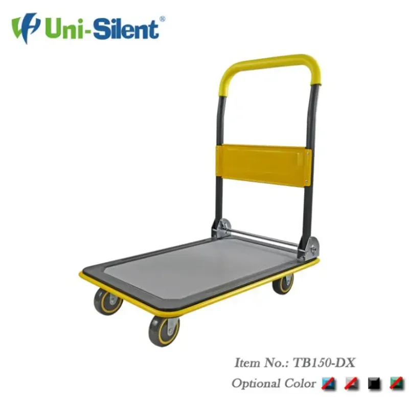 Uni-Silent 150kgs Steel Platform Truck Foldable Hand Trolley Cart TB150P-DX