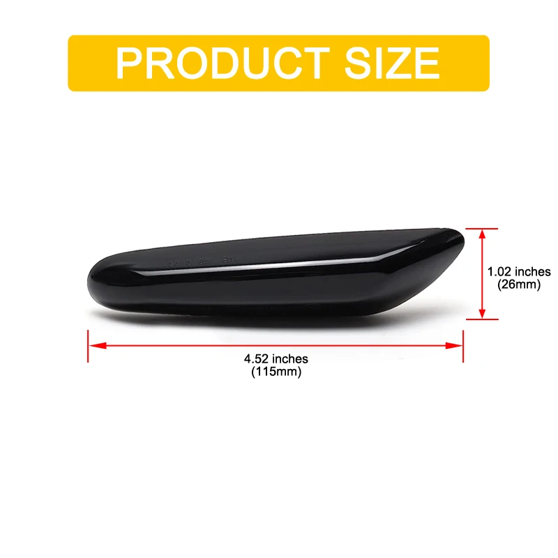 12V Dynamic LED Side Fender Marker Lamp Turn Signal Light For BMW 1/3/5-Series E81 E82 E87 E88 E46 E90 E91 E92 E93 E60 E61 X1 X3