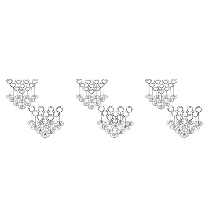 Stylish-60Pcs Place Card Holders Metal Table Number Holders Name Card Holders Memo Clip For Wedding Party Office Desk