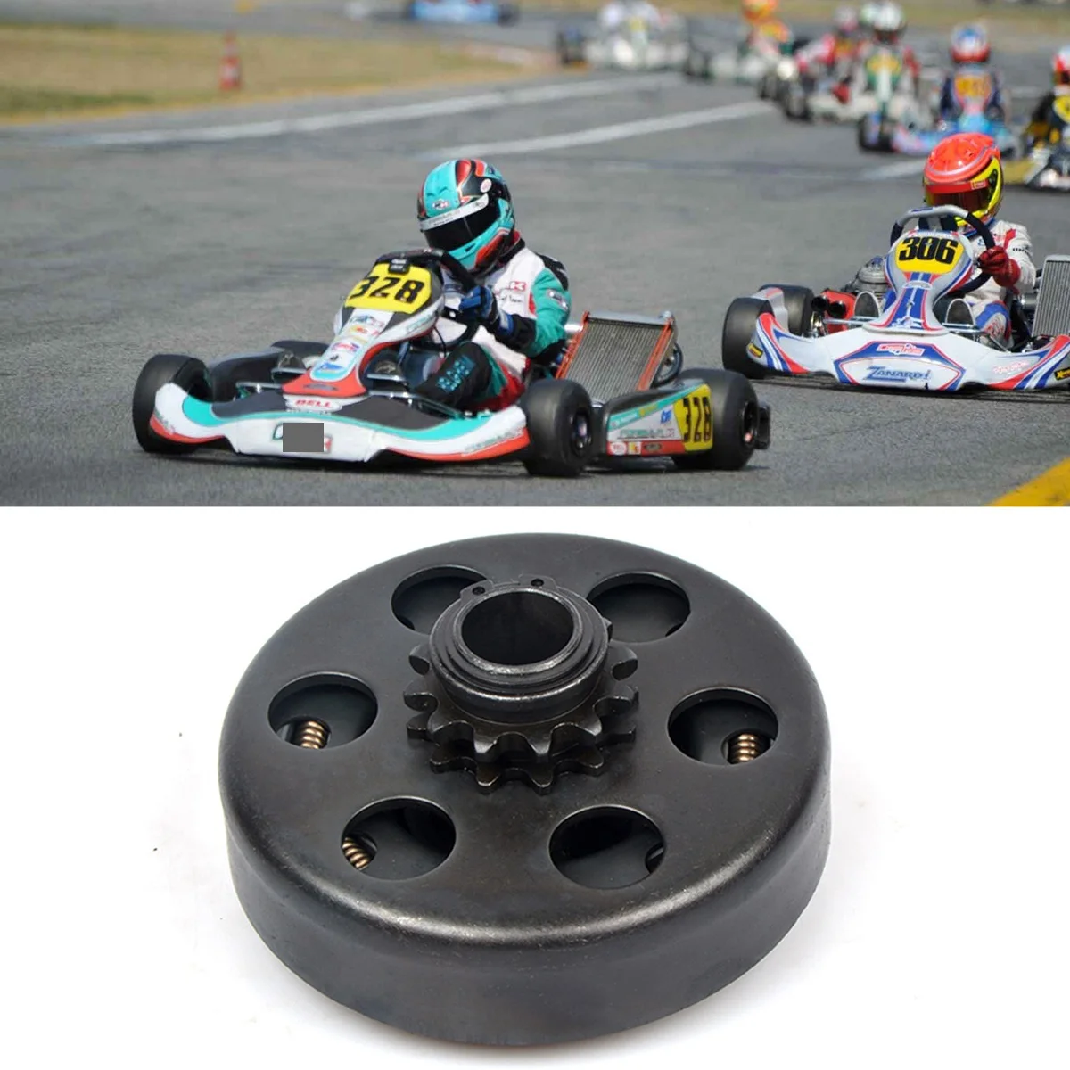 12 Tooth 350 Chain 168 Engine For GO Kart Karting Minibike Fun Centrifugal Coupling Automatic Clutch-A99D