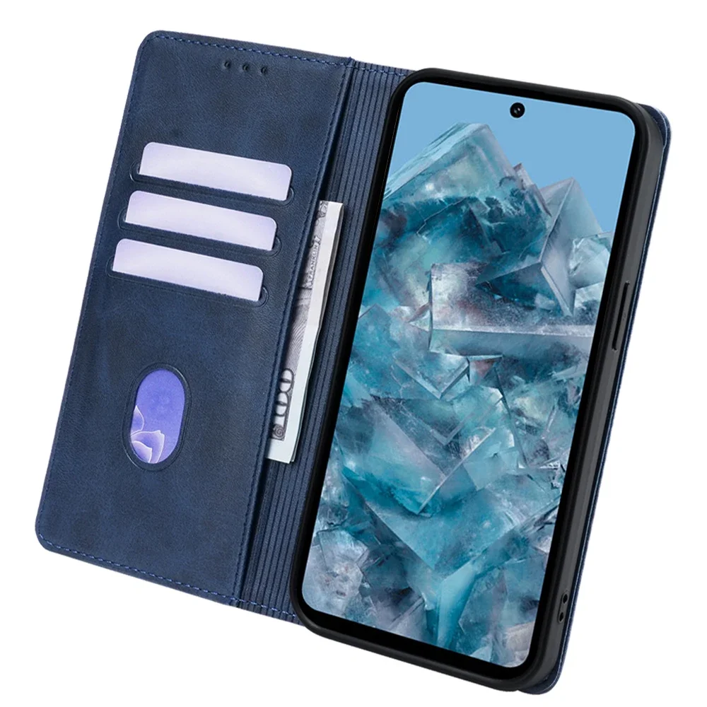 Luxury Magnetic Phone Case for Google Pixel 8 7 6 Pro 8A 7A 6A 5A 4A 5 XL Flip Cover Leather Book Case with Cover Stand Funda