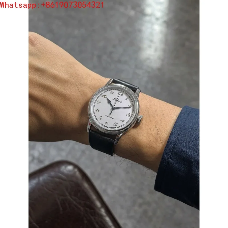 The Great Qin Empire Natural Fritillary Manual Mechanical Watch Male Sapphire Waterproof view 5