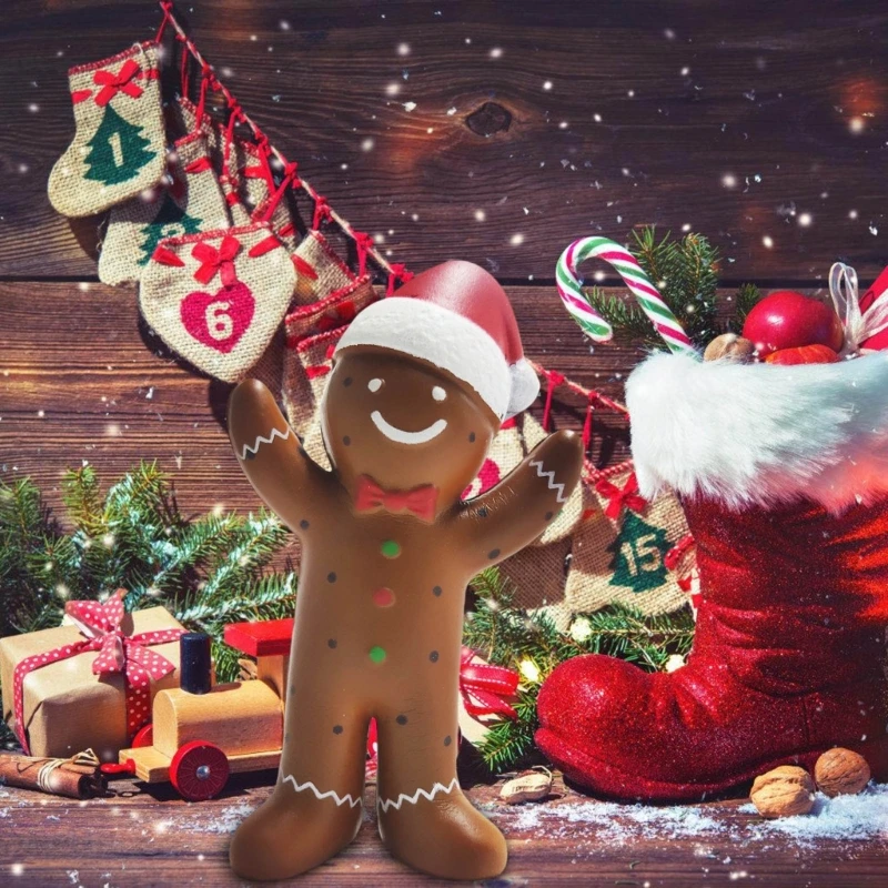 Zestaw sensorycznych piłek antystresowych RIRI, Squishier Piłki antystresowe Gingerbreads Man