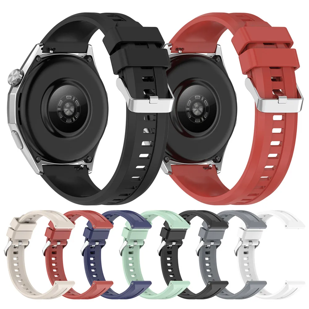 22MM Silicone Wristband For Huami amazfit GTR 4 3 2 2e Sport band Smartwatch Strap Replacement Wristband Accessories
