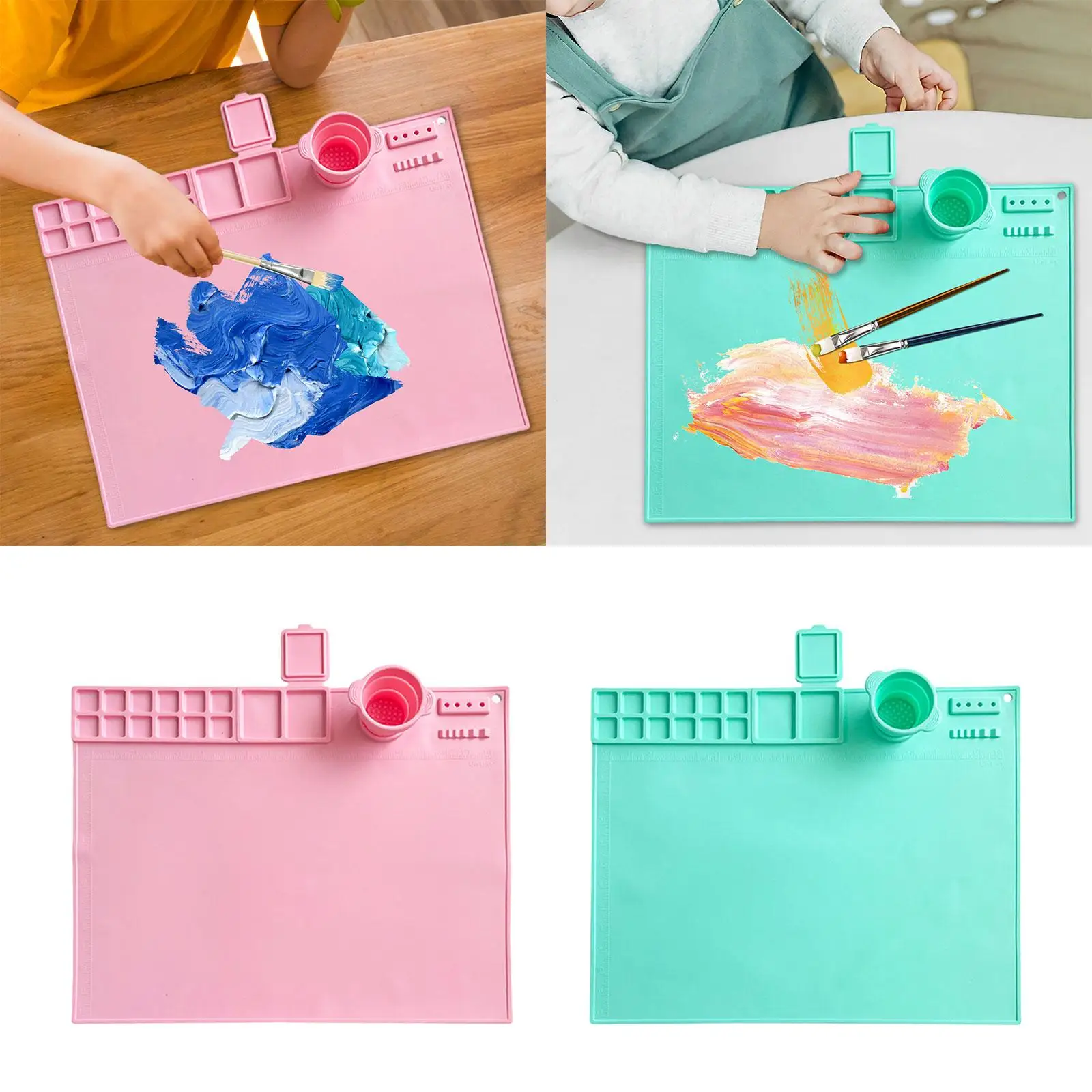 Silicone Craft Mat Table Protector Counter Pad Reusable Silicone Painting Mat Silicone Mat for Resin Casting, Clay Project