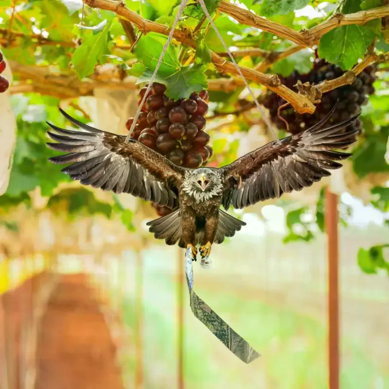 Waterproof Bird Scarer Simulation Owl Bird Repellent Pest Control Artificial Scarecrow With Reflective