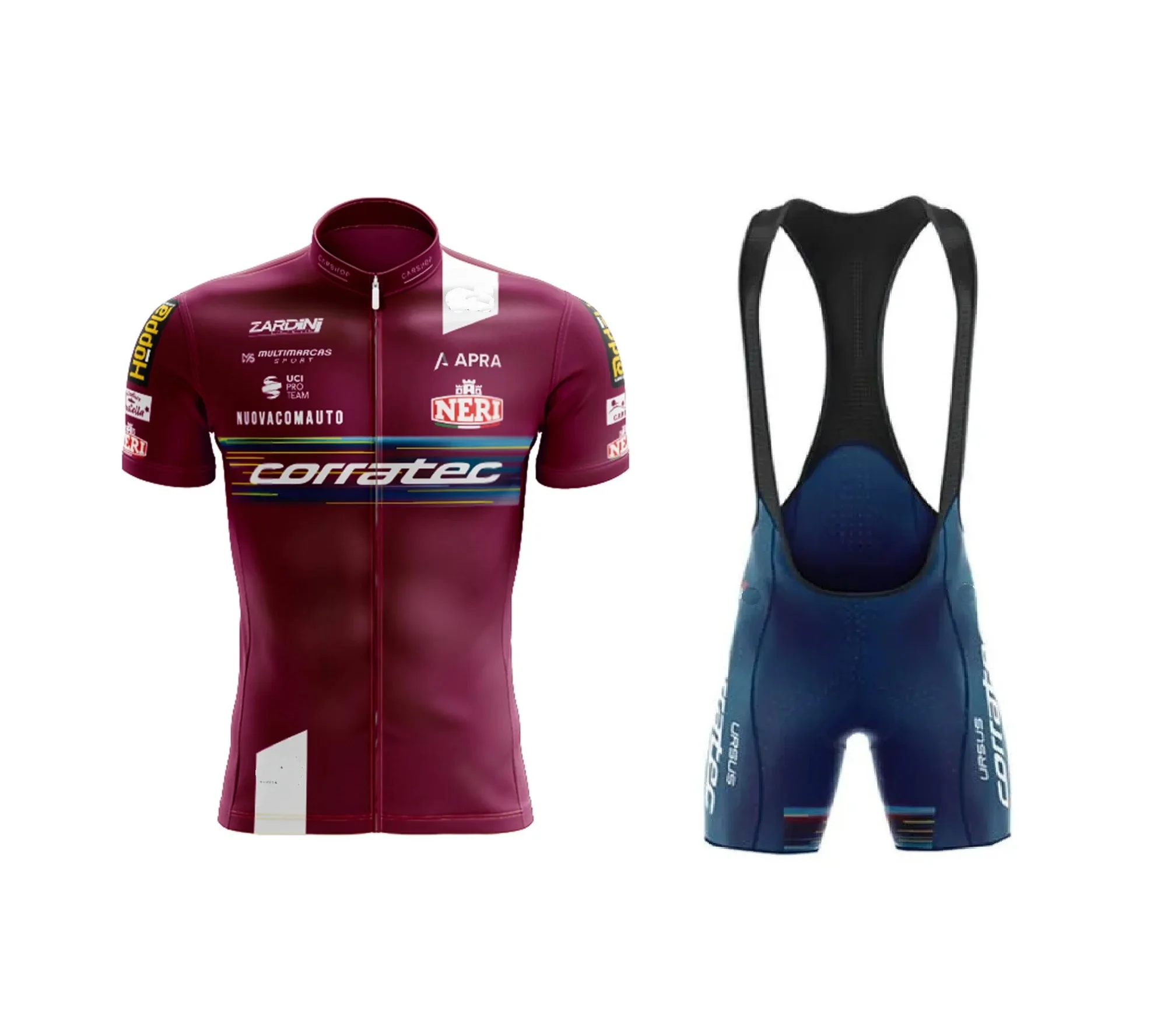 CORRATEC-maillot de Ciclismo para hombre, Ropa de manga corta con pantalones cortos y pechera, 2023