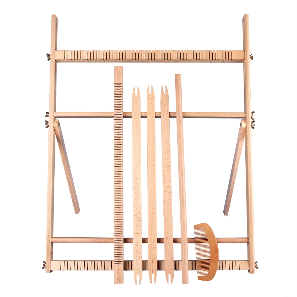 

Wooden loom Creative Adult Yarn Knitting Machine Hand diy Making Iarge Textile Machine Scarf Tapestry Weaving Craft Tool