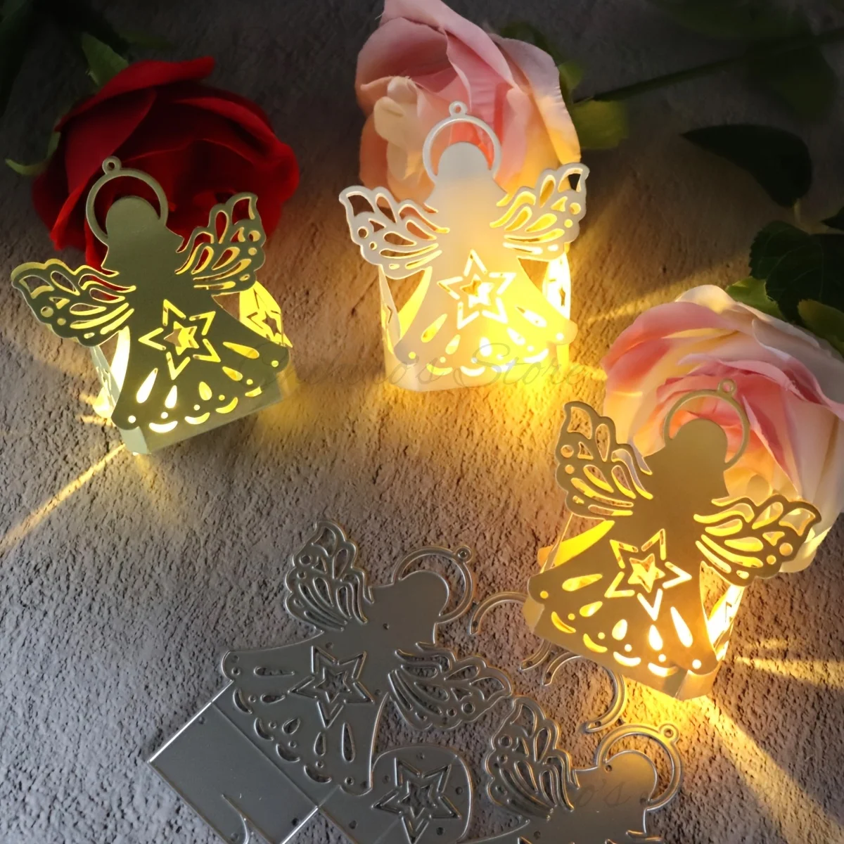 Christmas Angel metal cutting dies Background plate For Scrapbooking Embossing Decorative Crafts DIY Paper Cards New