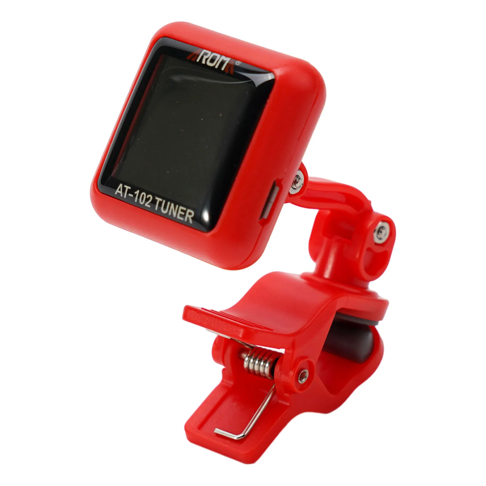 Compact Clip-On Digital Tuner Usb Data Cable White Instrument Memory Function Rechargeable Digital For Chromatic