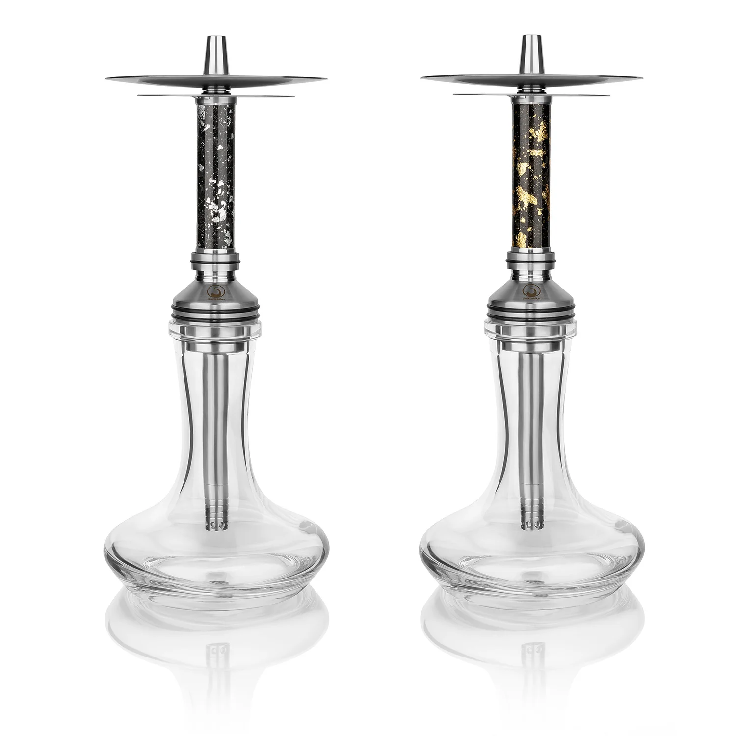 

Steamulation Xpansion Mini Hookah Shisha Set 304 Stainless Steel with Glass Bottle Single Pipes