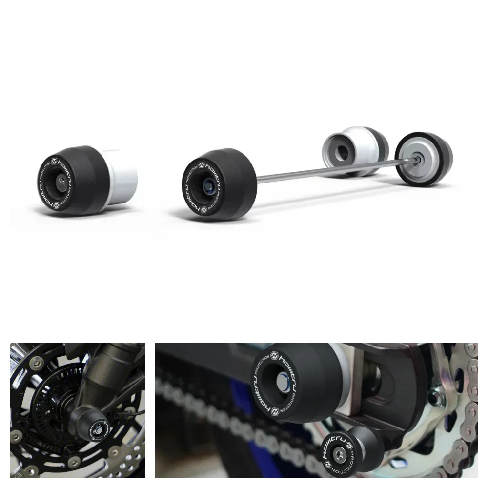 For Kawasaki ZX-4R ZX-4RR 2023 2024 2025 Motorcycle Front Rear Wheel Axle Fork Crash Slider