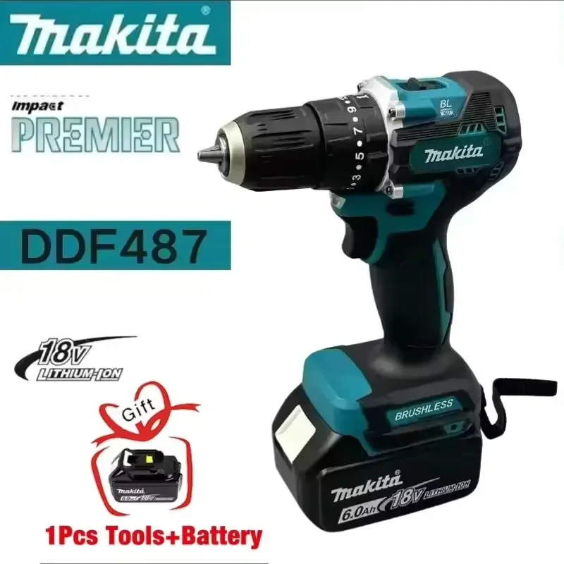 

NEW Original Makita DTW700 DDF487 Electric Impact Wrench 1000 N.m High Torque 1/2 Inch Compatible With 18V Makita BL1860 Battery