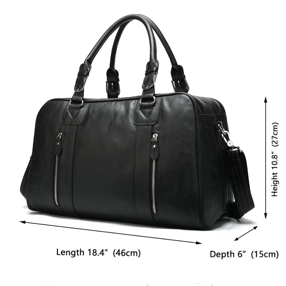 men's genuine leather travel bag for men's travel bags luggage leather laptop bag overnight bag fashion desinger luxury