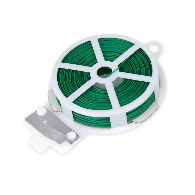 20meters Green Cable Ties with Cutter, Garden Plant Ties Reusable Twist Ties for Plants Gardening Tomatoes Tie for Plants