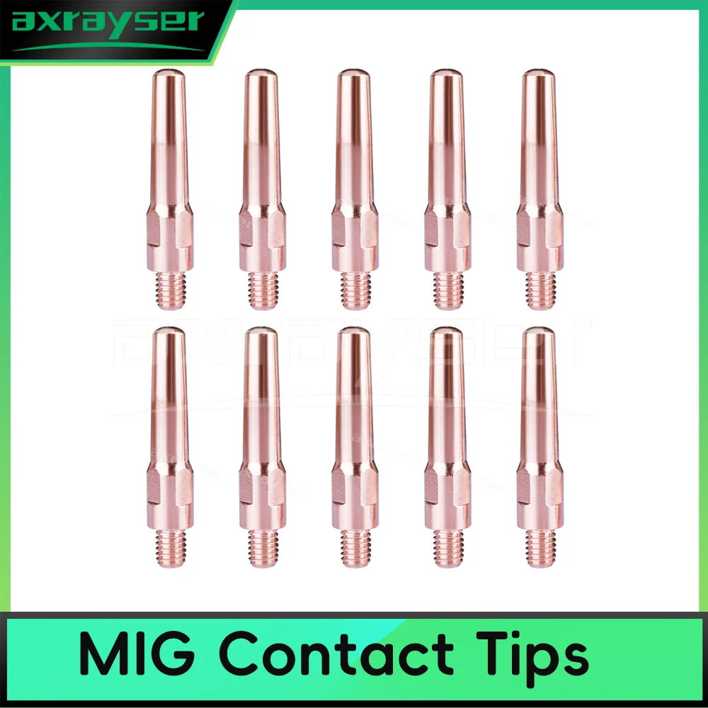 10/20Pcs MIG Contact Tips M6x45 M6x40 OTC PANA 200A 350A 500A MAG MIG Welding Torch Contact Tips Nozzle for MIG MAG GMAW