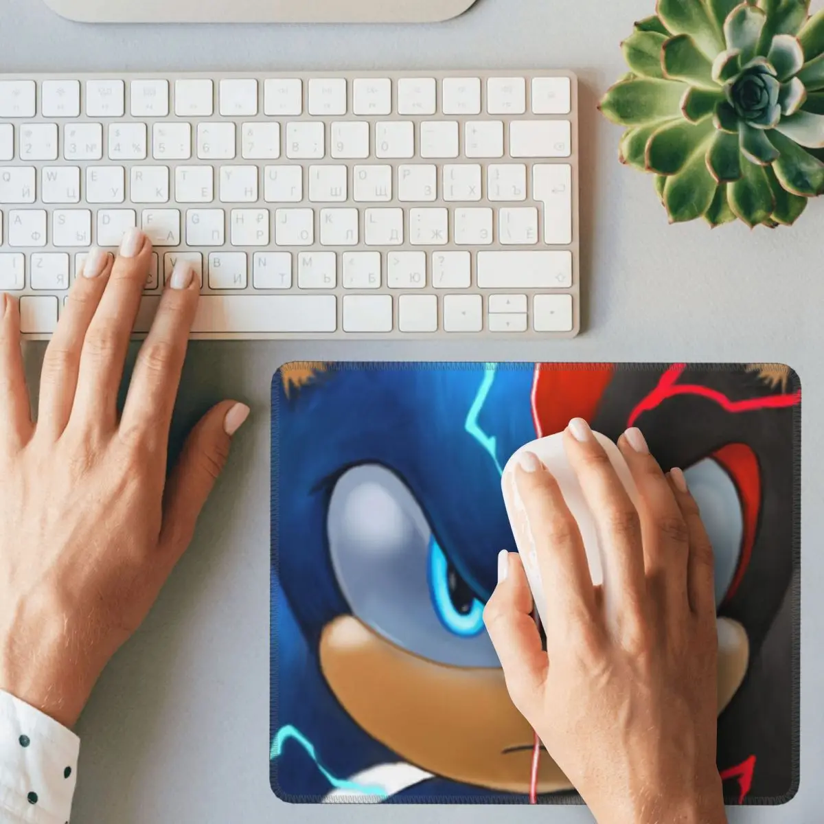 Sonic Shadow Multi-size Mouse Pad Computer Keyboard Mouse Mat Gaming PC Laptop Desk Mat Office Accessories Table Mats