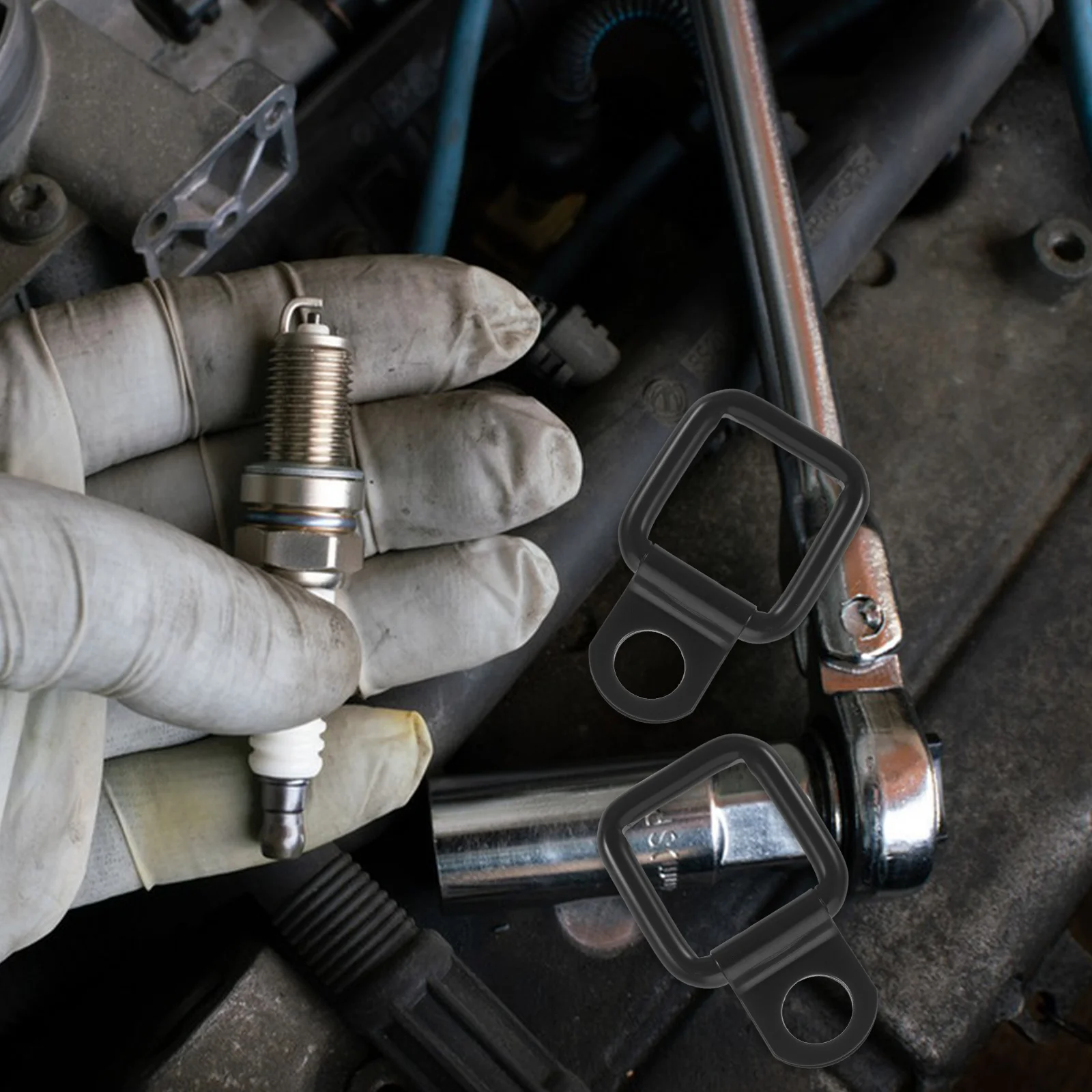 

8Pcs Heavy Duty D Rings for Car Trailer Tie Down Anchors Metal Cargo Anchor Hook Trunk Mounting D-Rings for Vehicles