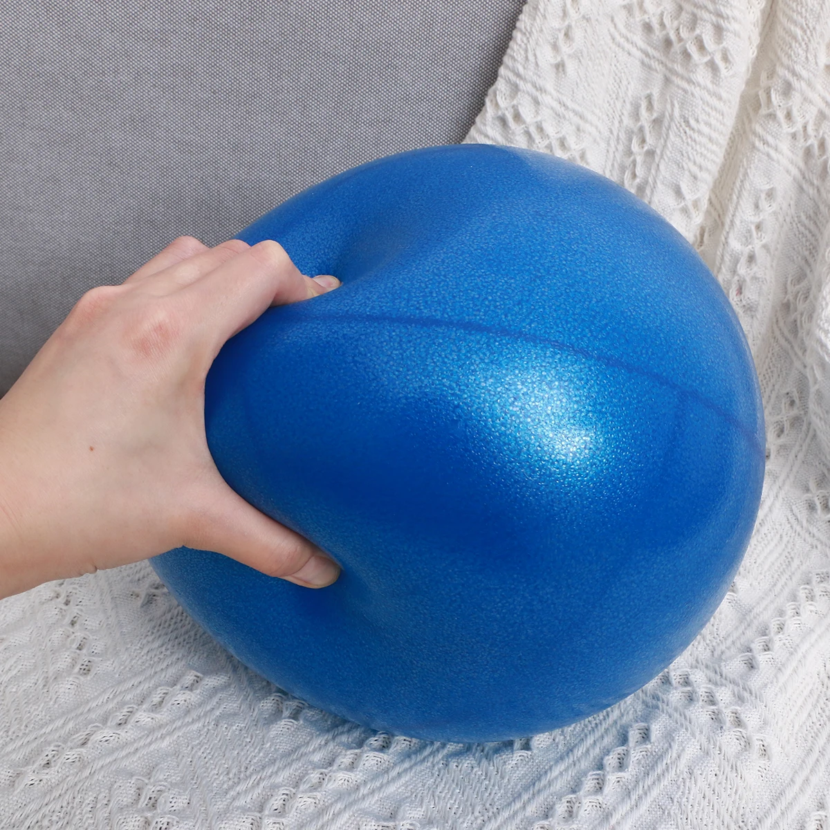 

25cm Balance Ball Yoga Ball Blue Strengthen ABS Back Glutes Hips Arms Versatile Fitness Equipment Home Office Gym