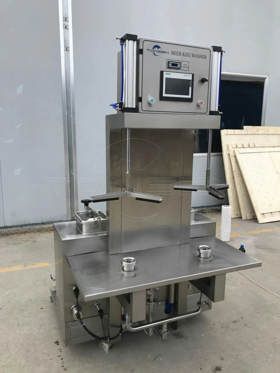 غسالة برميل البيرة ذات رؤوس مزدوجة، غسالة برميل البيرة اليدوية، غسالة برميل البيرة الأوتوماتيكية #4