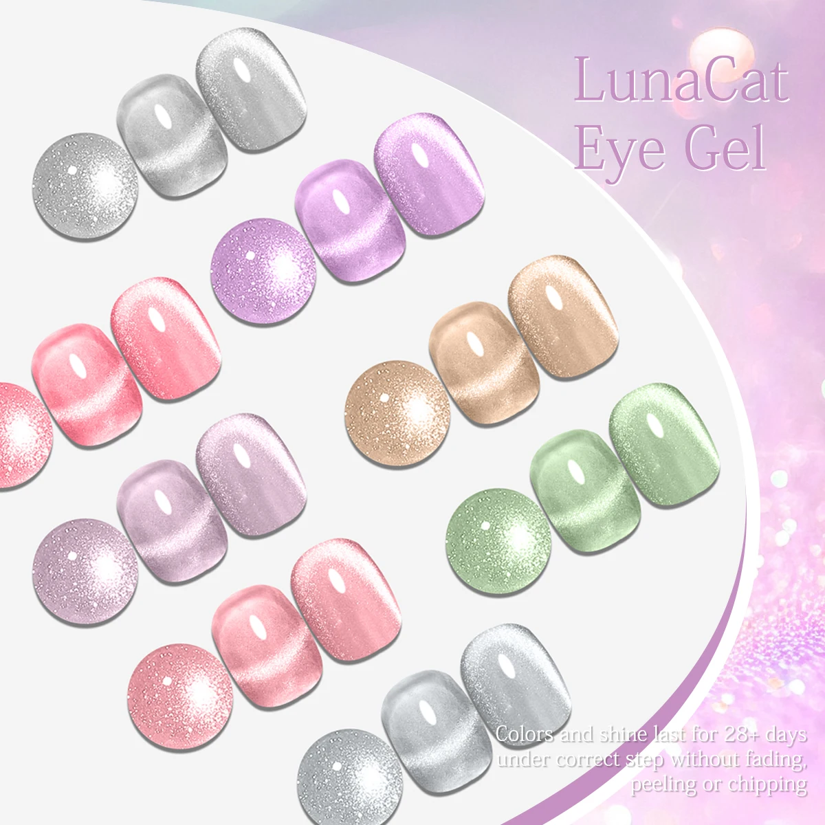 Groillim – vernis à ongles magnétique Moon White Cat Eye, bouteille unique, nécessite une éclairage UV/LED, qualité salon, clair de lune à la mode