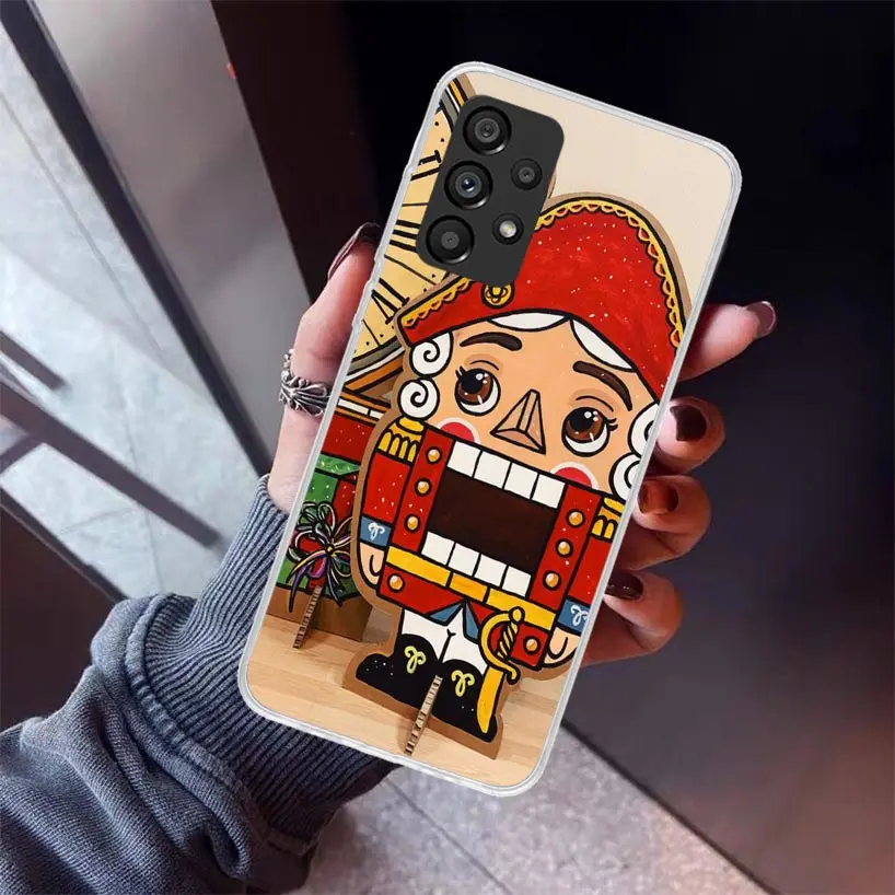 Nutcracker King Cartoon Phone Case For Samsung Galaxy A15 A14 A13 A12 A55 A54 A53 A52S A25 A24 A35 A34 A23 A33 A22 A32 A05S A03S