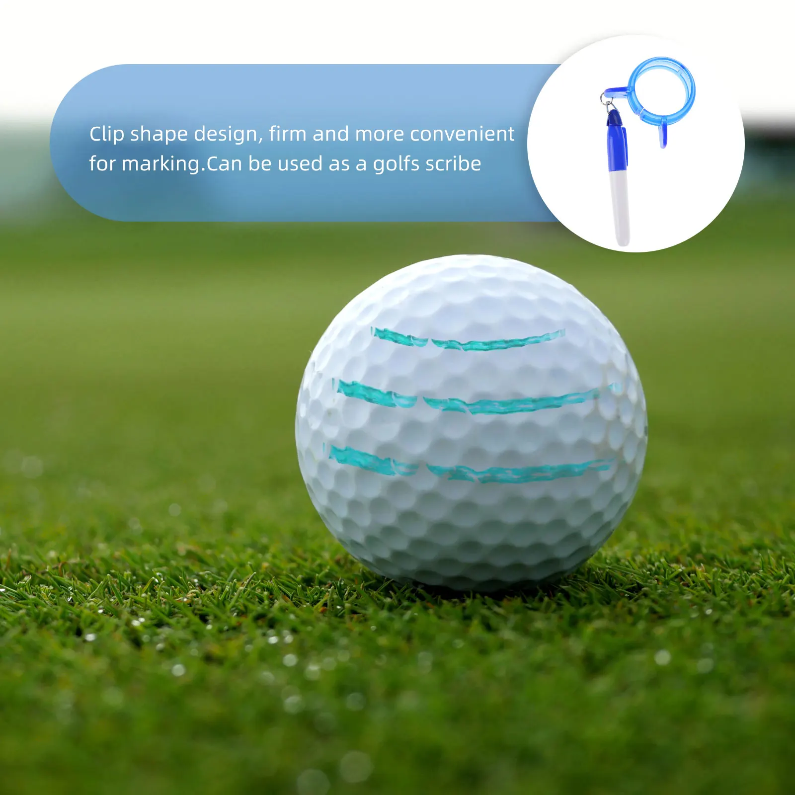 

Golf Balls Set Alignment Tool For Golfs Balls Line Marker Portable Reusable Plastic Stencil for Practice Tournament